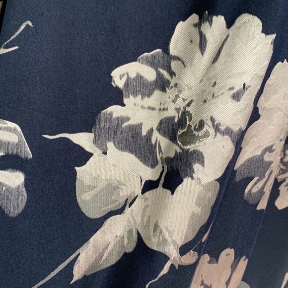 Xscape Formal Navy Blue and Rose Gold Dress Size 14W - Picture 6 of 11